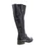 Bed Stu Jacqueline Wide Calf F311034 Womens Black Leather Knee High Boots