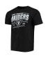 Фото #3 товара Men's Black Las Vegas Raiders Throwback T-shirt