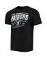 Men's Black Las Vegas Raiders Throwback T-shirt