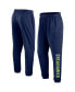 Фото #1 товара Men's College Navy Seattle Seahawks Chop Block Fleece Sweatpants