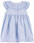 Фото #8 товара Платье для малышей Carterʻs - Платье Baby Heart Print Flutter