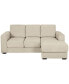 Фото #5 товара Elizabeth 85" Stain-Resistant Fabric Reversible Sofa Chaise Sectional