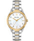 ფოტო #1 პროდუქტის Women's Sutton Diamond-Accent Two-Tone Stainless Steel Bracelet Watch 32.5mm