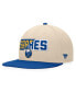 ფოტო #1 პროდუქტის Men's Cream/Royal Buffalo Sabres Goalaso Snapback Hat