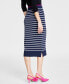 ფოტო #2 პროდუქტის Women's Striped Sweater-Knit Pencil Skirt, Created for Macy's