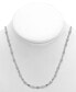 Mirror Link 24" Chain Necklace in Silver Plate or Gold Plate