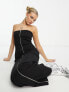 Фото #4 товара Weekday Crue zip tube dress in black