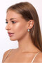 Charming gold-plated earrings with zircons EA54Y