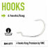 FIIISH Black Minnow Krog Premium VMC Texas Hook 4 Units