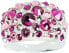 Фото #1 товара Glittering ring with Bubble Fuchsia crystals