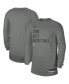 Фото #1 товара Men's and Women's Heather Gray Utah Jazz 2023 Legend On-Court Practice long sleeve