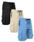 ფოტო #24 პროდუქტის Men's Moisture Wicking Performance Quick Dry Cargo Shorts-3 Pack
