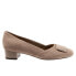 Фото #1 товара Trotters Delse T1852-135 Womens Brown Narrow Suede Pumps Heels Shoes