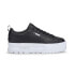 Puma Mayze Classic 38420903 Womens Black Leather Lifestyle Sneakers Shoes