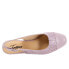 Фото #8 товара Trotters Dea Woven T2168-510 Womens Purple Wide Leather Slingback Heels Shoes 12