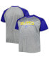 Фото #2 товара Men's Heather Gray St. Louis Blues Big and Tall Logo Raglan T-shirt