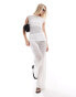 Фото #2 товара ASOS DESIGN beach crochet look tank top co ord in white