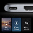 Фото #7 товара Rozdzielacz portów HUB MacBook Air Pro 2x USB-C HDMI 2x USB 3.0 SD TF PD szary