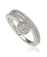 Фото #1 товара Suzy Levian Sterling Silver Cubic Zirconia Pave Ball Ring