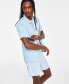 Фото #1 товара Men's Clean Wash Short Sleeve Button-Front Shirt, Created for Macy's