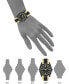 ფოტო #4 პროდუქტის Women's Three-Hand Quartz Gold-Tone and Black Solar Oceanwork Plastic Bracelet Watch, 38.5mm