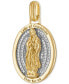 ფოტო #2 პროდუქტის Cubic Zirconia Our Lady of Guadalupe Amulet Pendant in Sterling Silver & 14k Gold-Plate, Created for Macy's