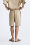 LINEN - VISCOSE BERMUDA SHORTS