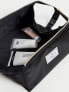 Фото #3 товара Сумка Flat Lay Company модель "Эксклюзивная макияжная коробка с откидным клапаном" - шелковисто черная
