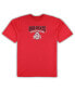 ფოტო #2 პროდუქტის Men's Scarlet, Black Ohio State Buckeyes Big and Tall 2-Pack T-shirt and Flannel Pants Set