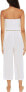 Фото #2 товара Becca by Rebecca Virtue Ponza Crinkled Rayon Jumpsuit Cover-Up White Size LG