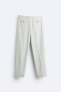 TEXTURED SUIT TROUSERS