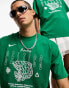 Nike Basketball NBA Boston Celtics unisex net graphic t-shirt in clover green grün, S - Chest 35-37.5 - фото #3