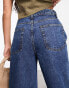 Фото #5 товара ASOS DESIGN wide leg dad jean in dark blue