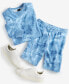 Men's Dip-Dyed Fleece Shorts, Created for Macy's
