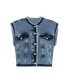 Фото #1 товара Women's Fringed Jean Vest