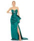 Фото #1 товара Women's Strapless Cut Out Side Bow Gown