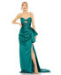 ფოტო #1 პროდუქტის Women's Strapless Cut Out Side Bow Gown