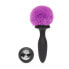 Фото #1 товара Butt Plug with Vibration and Remote Control Double Base Purple Medium