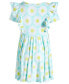 ფოტო #2 პროდუქტის Little Girls Daisy-Print Ruffled Dress, Created for Macy's