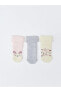 LCW baby Desenli Kız Bebek Havlu Soket Çorap 3'lü