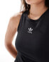 adidas Originals essentials ribbed tank in black