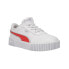 Фото #3 товара Puma Carina 2.0 Glitzy Lace Up Toddler Girls White Sneakers Casual Shoes 386184