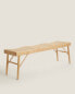 Фото #5 товара Wood and rattan bench