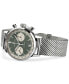 ფოტო #2 პროდუქტის Men's Swiss Intra-Matic Chronograph H Stainless Steel Mesh Bracelet Watch 40mm