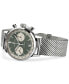 Men's Swiss Intra-Matic Chronograph H Stainless Steel Mesh Bracelet Watch 40mm