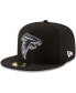 ფოტო #1 პროდუქტის Men's Black Atlanta Falcons B-Dub 59FIFTY Fitted Hat