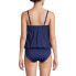 Фото #11 товара Women's Blouson Tummy Hiding Tankini Swimsuit Top Adjustable Straps