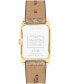 Фото #3 товара COACH women's Resse Tan Signature C Canvas Watch 24mm