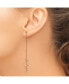 ფოტო #2 პროდუქტის Stainless Steel Polished Rose IP-plated Dangle Earrings