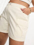 Simply Be cargo short in ecru